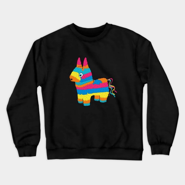 Donkey Piñata Crewneck Sweatshirt by Reptileando